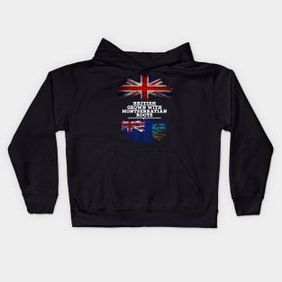 British Grown With Montserratian Roots - Gift for Montserratian With Roots From Montserrat Kids Hoodie